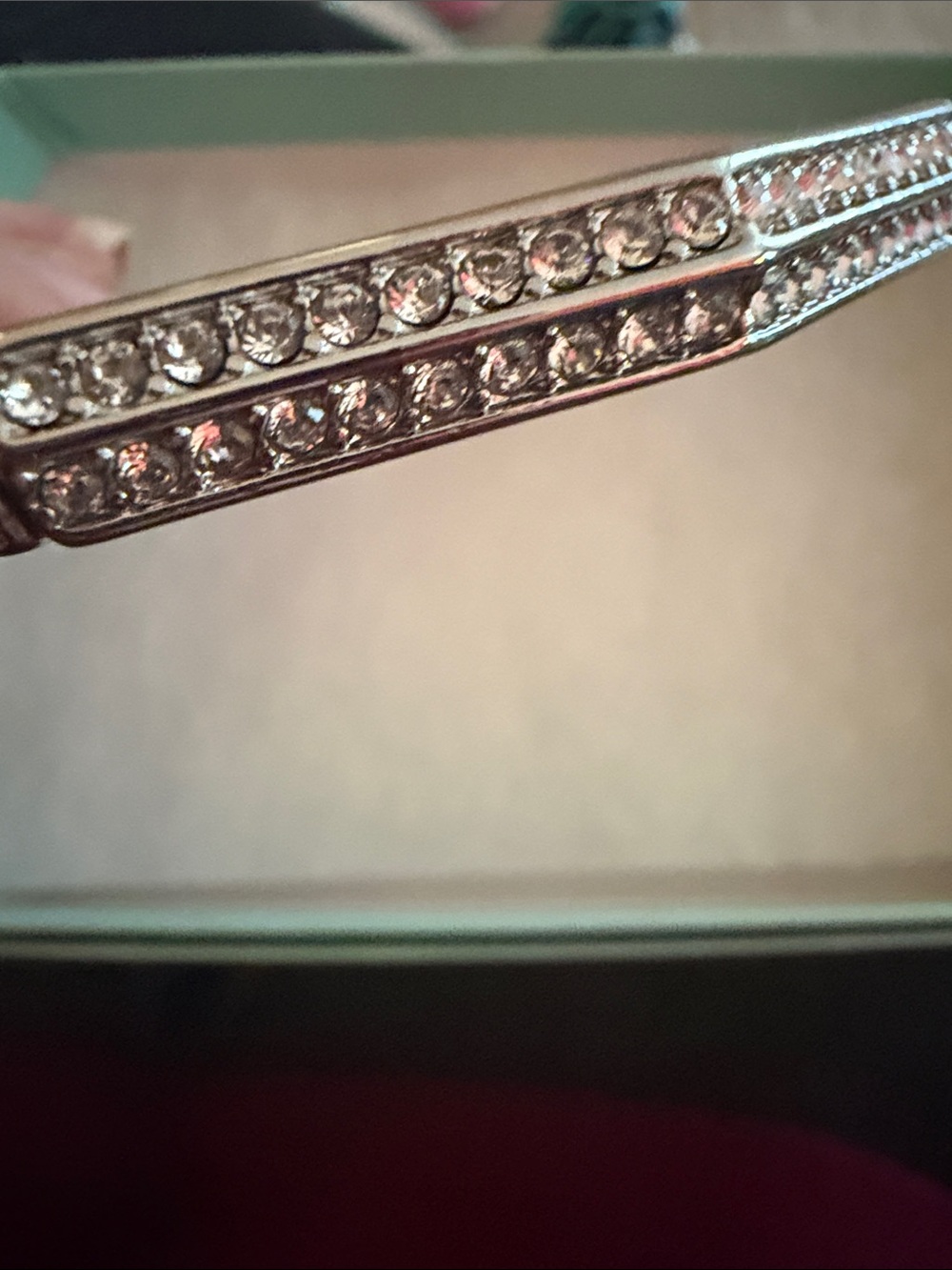 Park Lane Silver-Tone Crystal Double-Row Bracelet